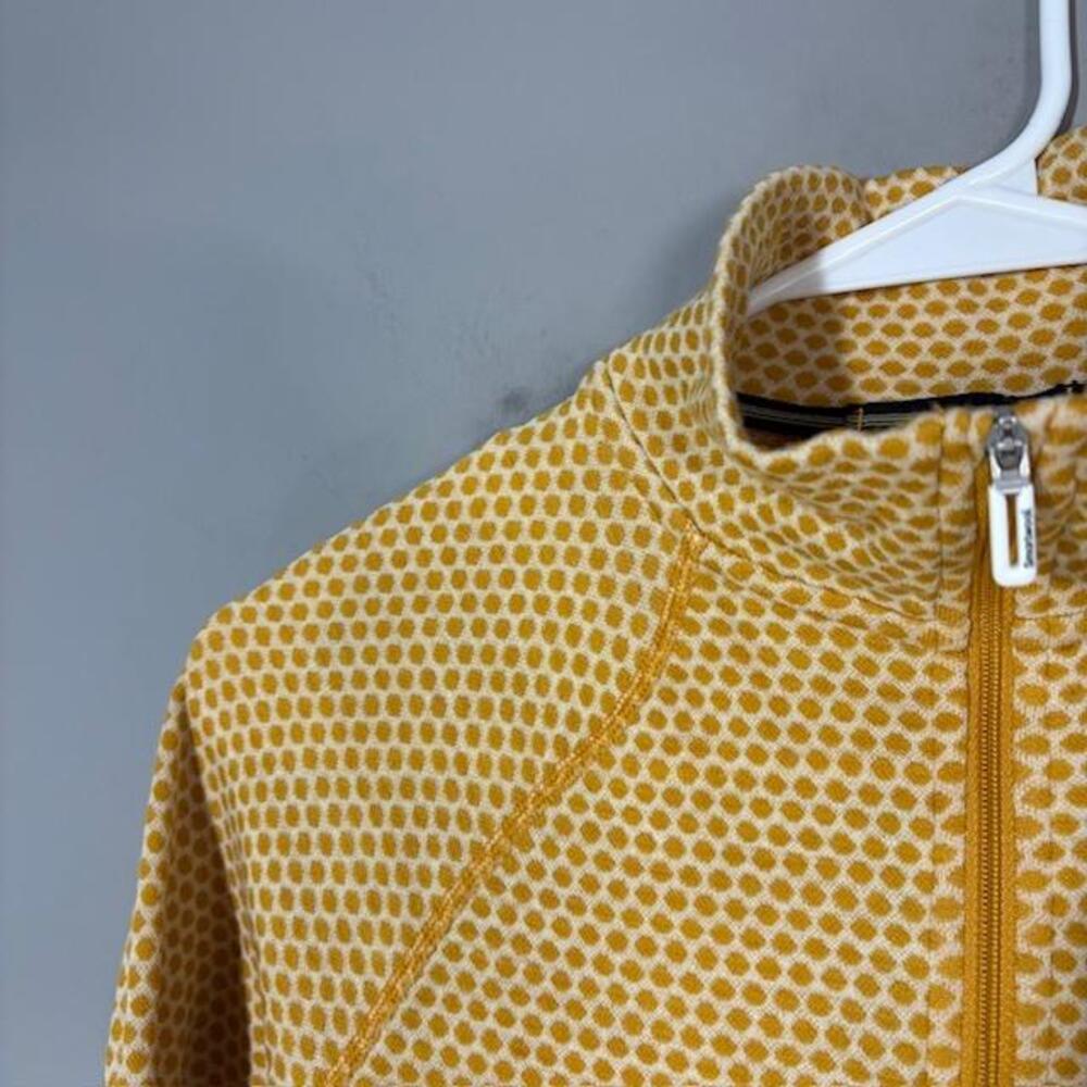 Smartwool Sweater Womens XS Yellow Merino 250 100% Wool 1/4 Zip Mock Neck Knit - Picture 2 of 9